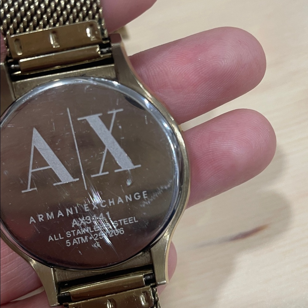 Armani Exchange Gold Tone Watch - Picture 9 of 11